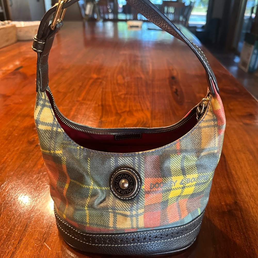 Authentic vintage plaid Dooney and Bourke